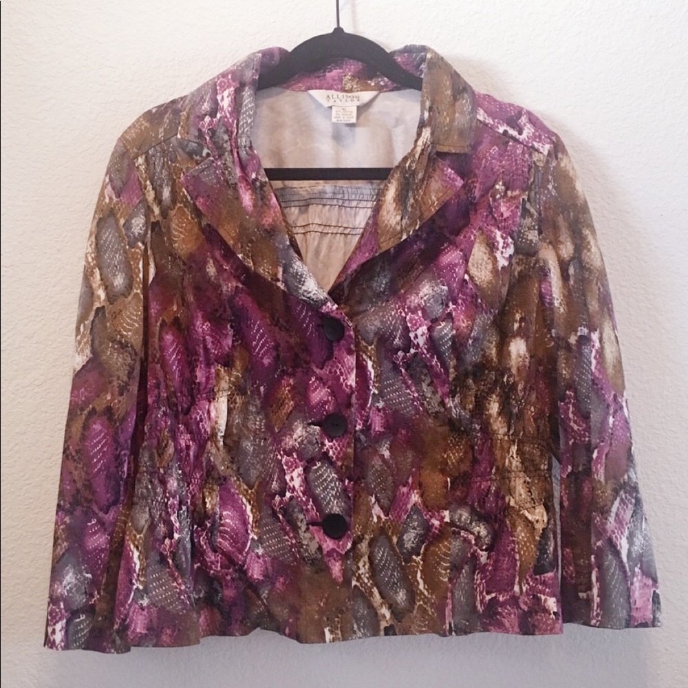 Blazer Multi-tone XL violet+grey+taupe
